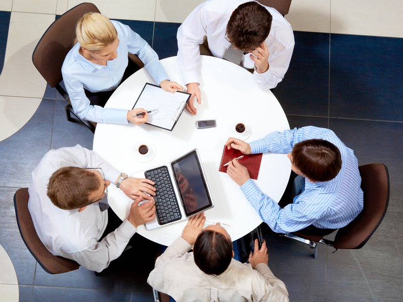Zionyx Ent team planning a client campaign together